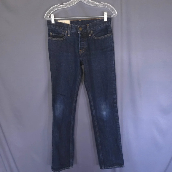 Hollister Slim Straight Jeans Dark Wash‎ Mens Size  28x30  Button  Western - Picture 1 of 9